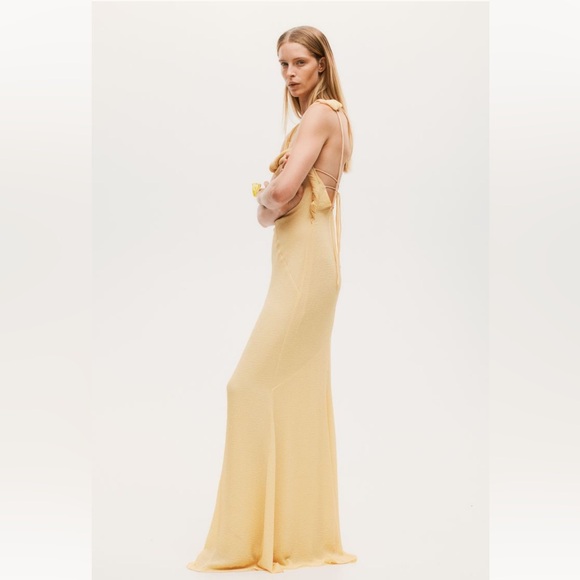 H&M Studio collection twist-detail crinkled dress - Picture 6 of 6